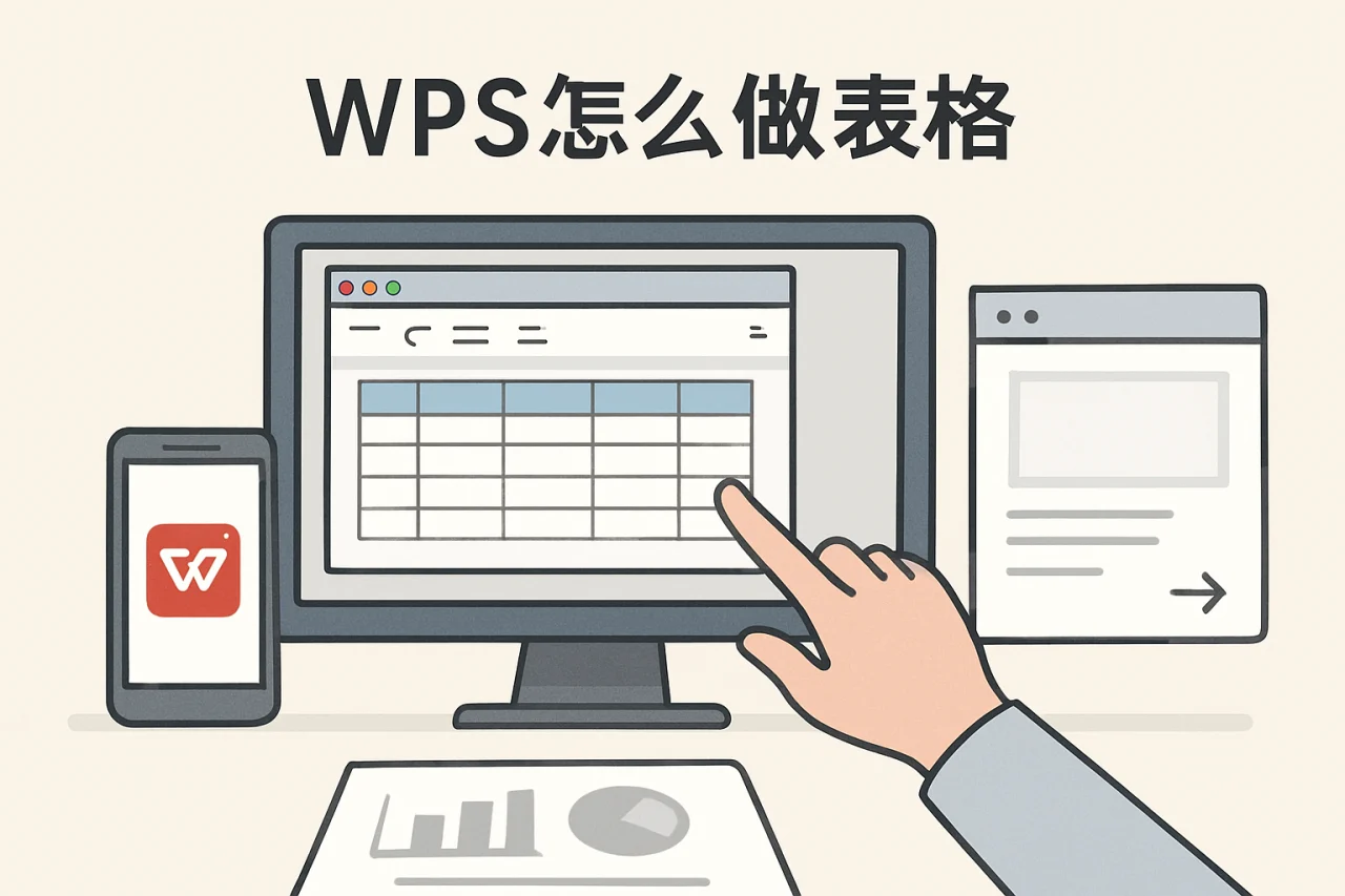wps怎么做表格