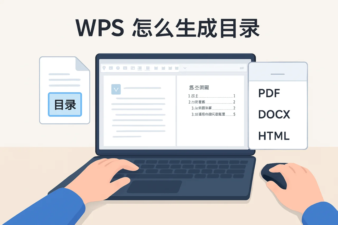 wps怎么生成目录