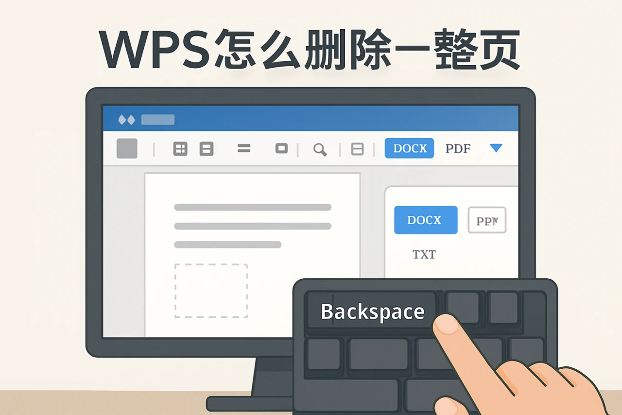 wps怎么删除一整页
