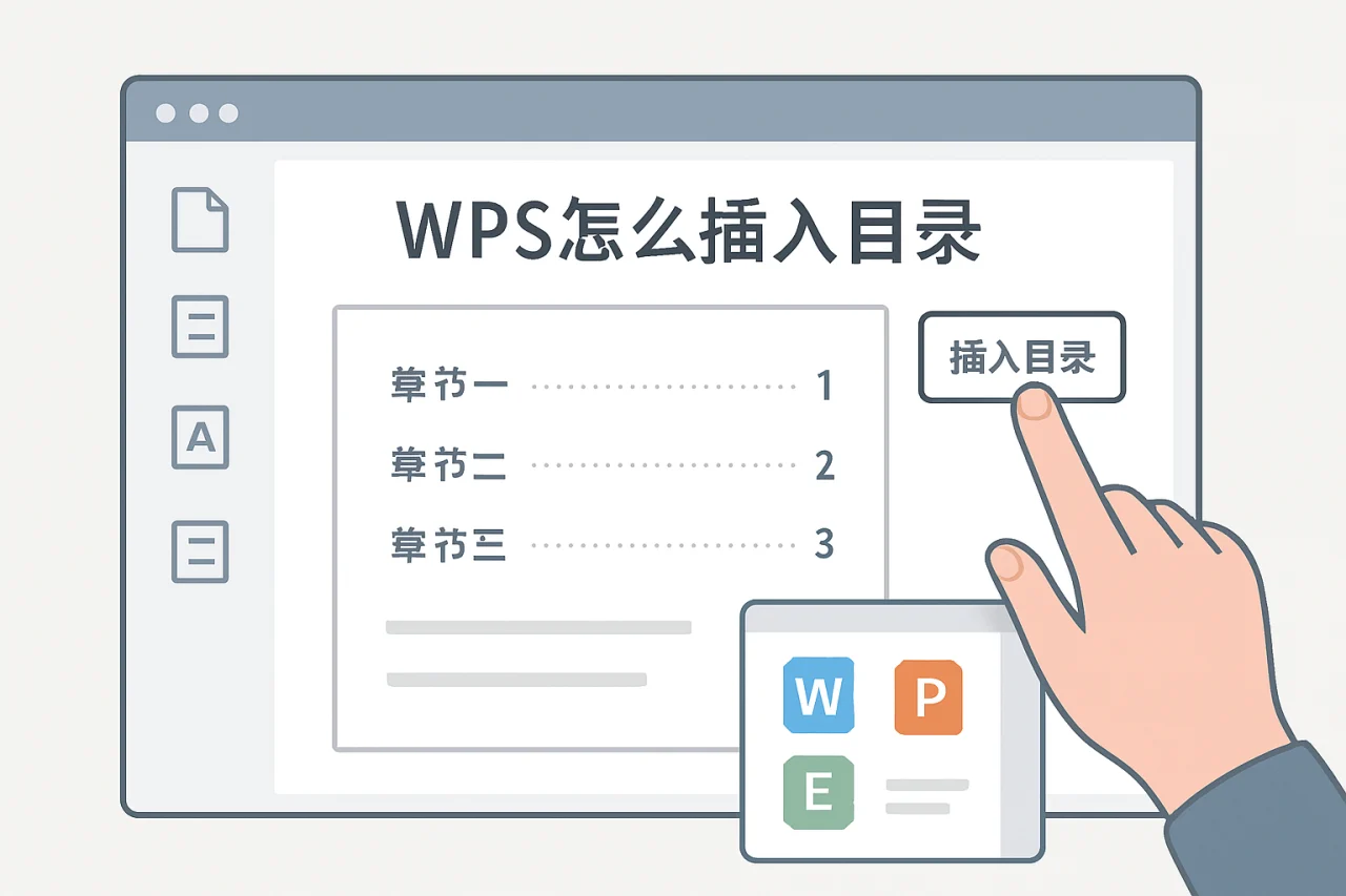 wps怎么插入目录
