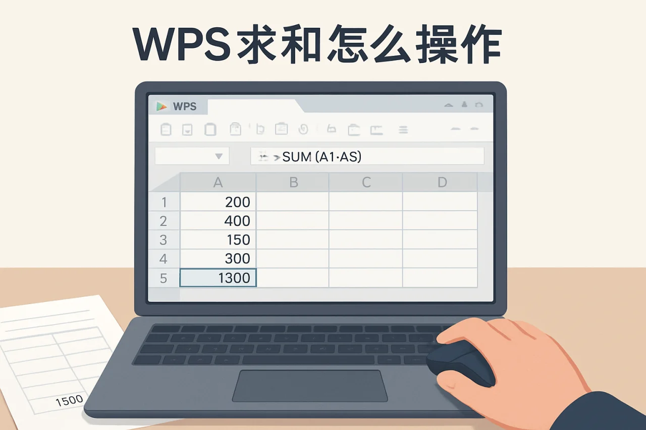 wps求和怎么操作