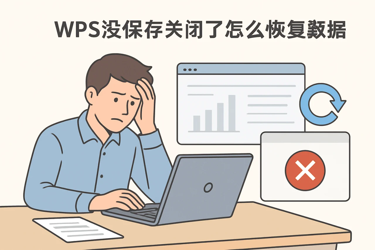 wps没保存关闭了怎么恢复数据