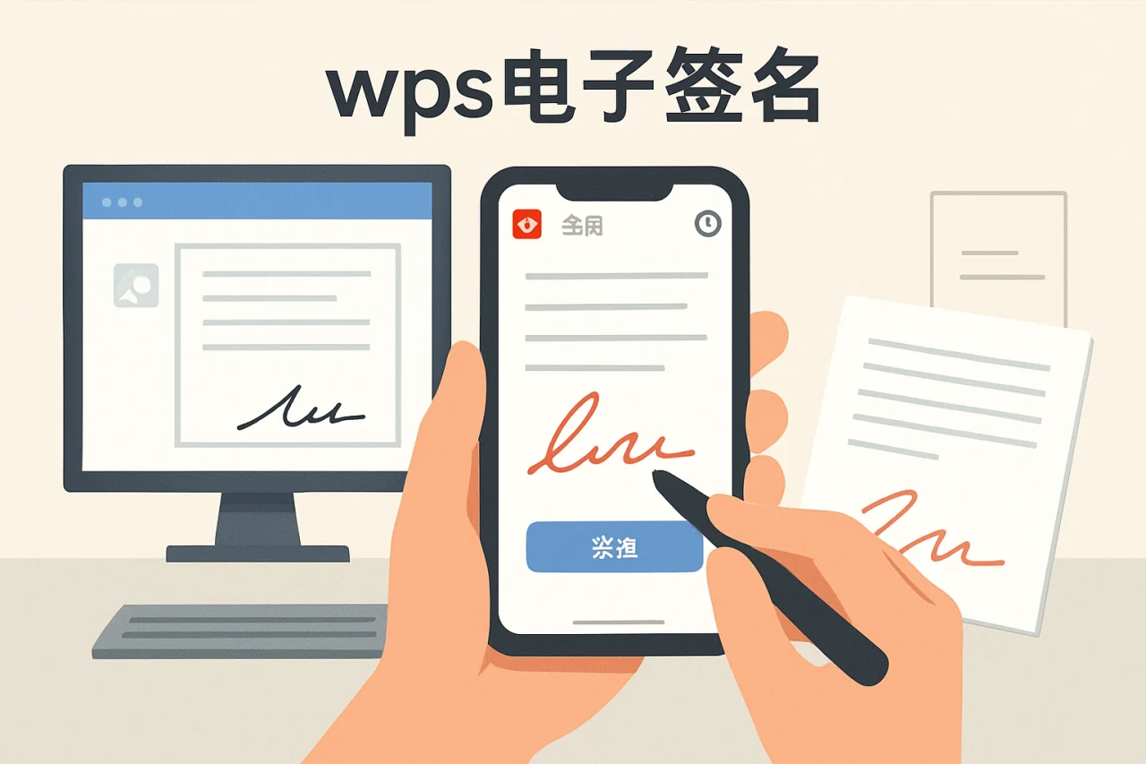 wps电子签名