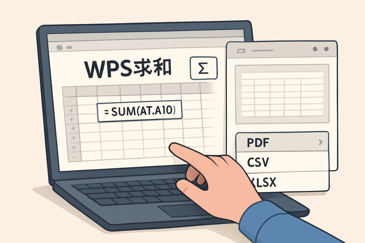 wps求和