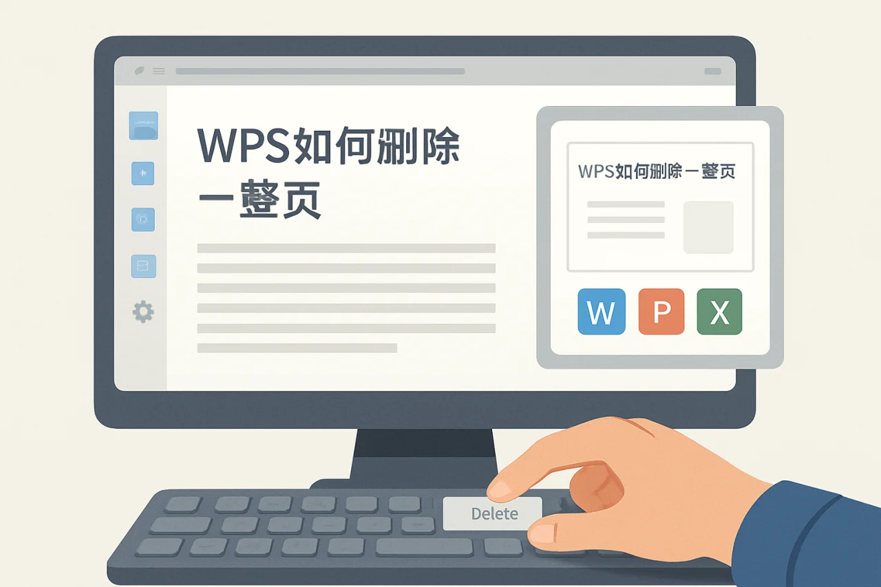 wps如何删除一整页