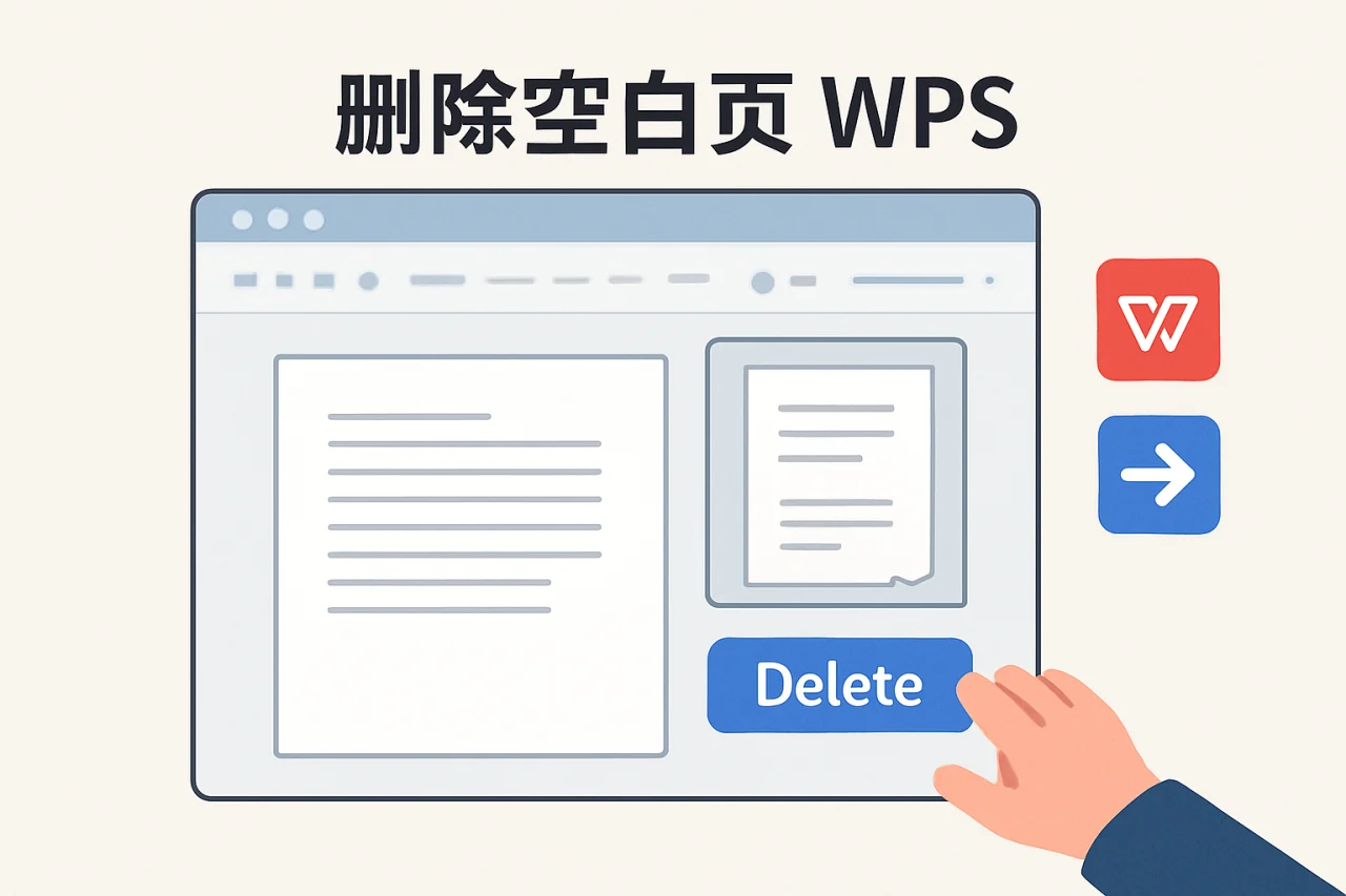 删除空白页wps