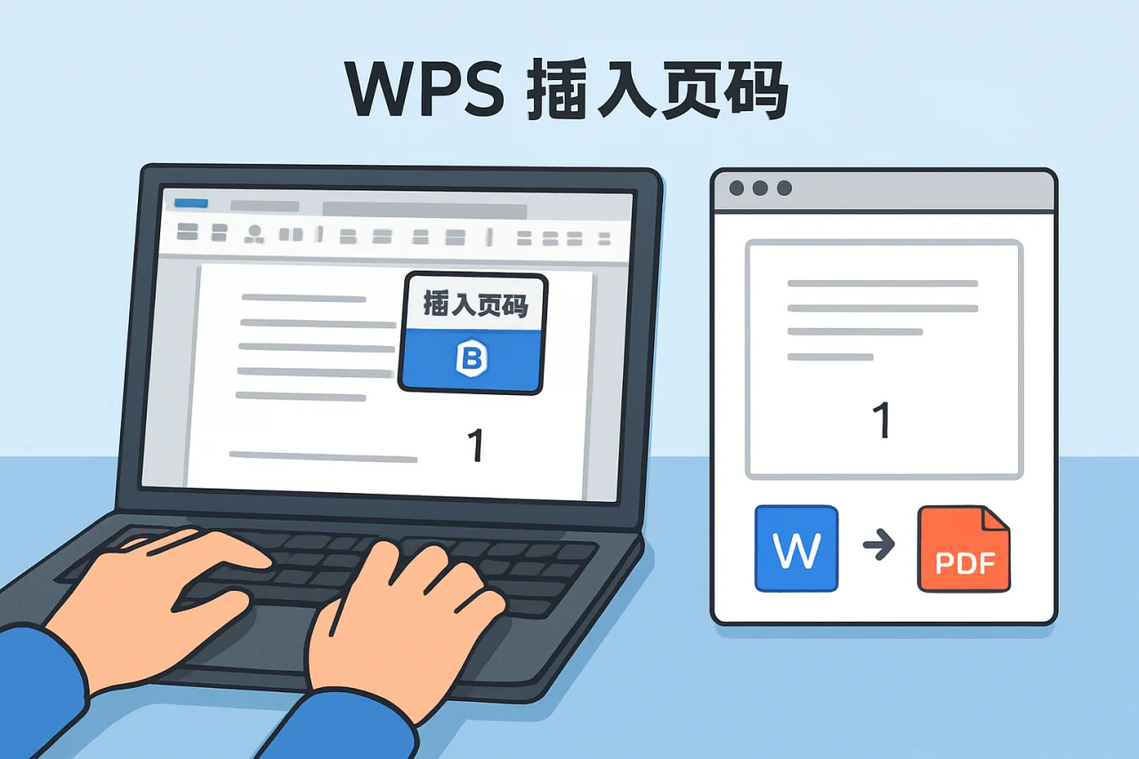 wps 插入页码