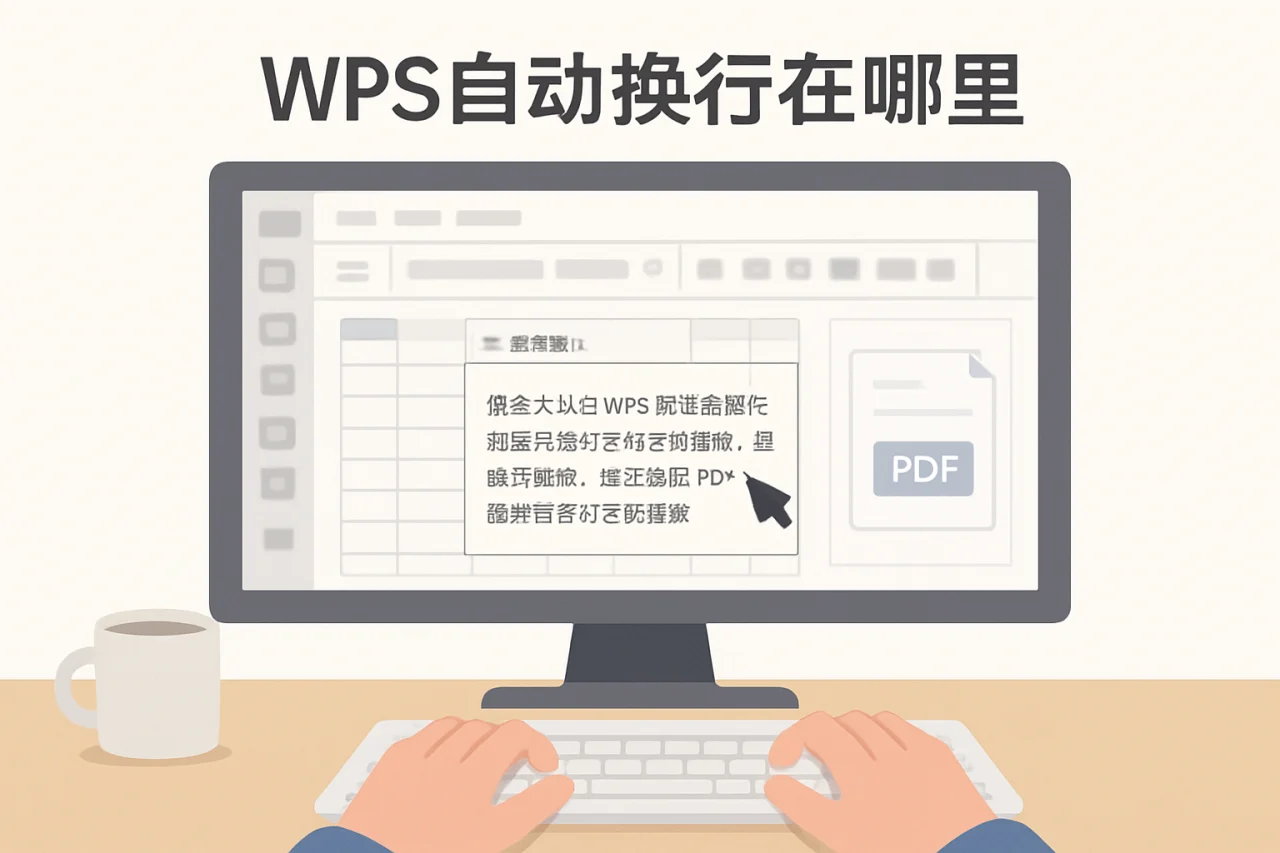 wps自动换行在哪里