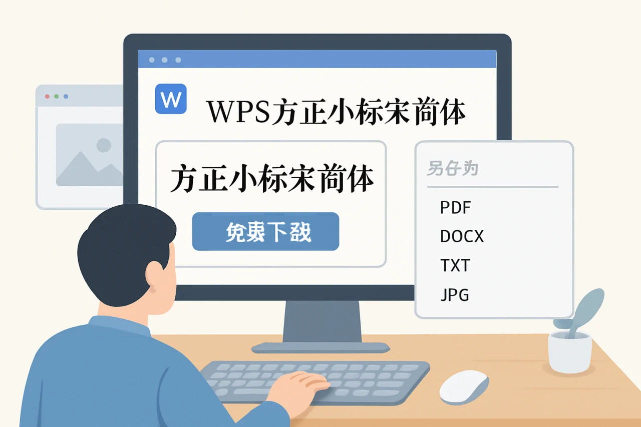 wps方正小标宋简体字体下载