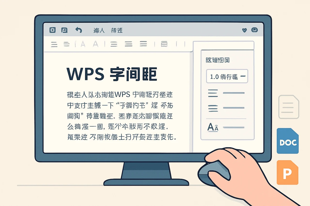 wps字间距