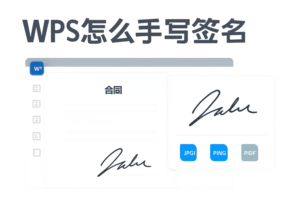 wps怎么手写签名