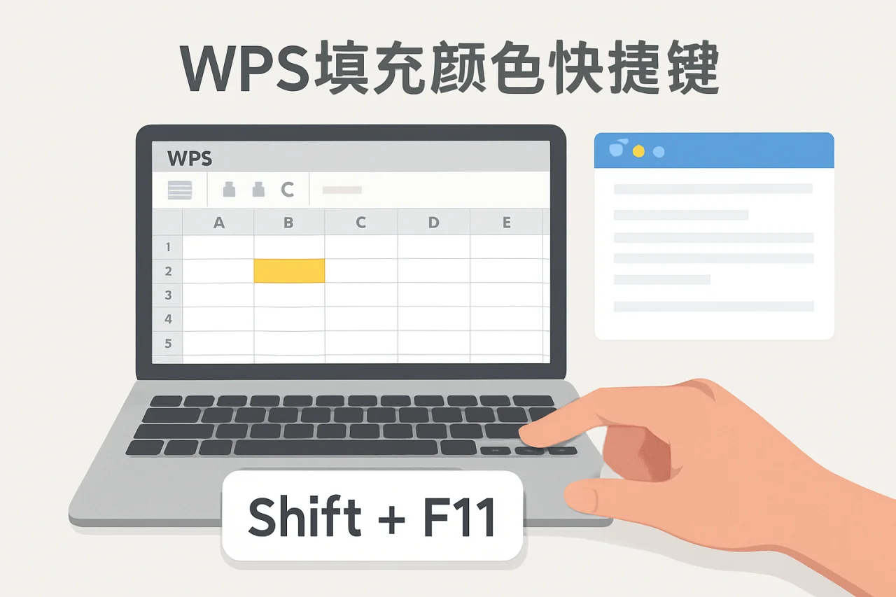 wps填充颜色快捷键
