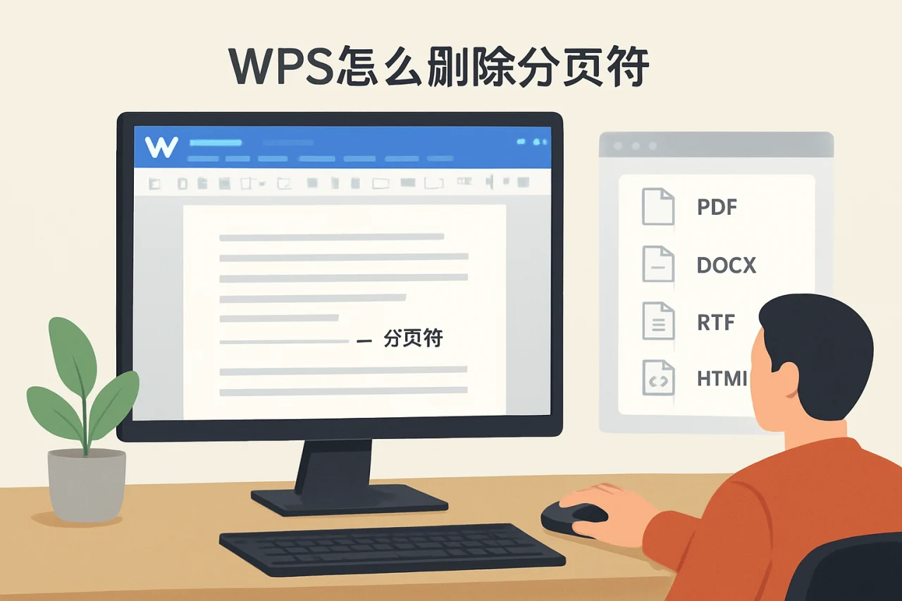 wps怎么删除分页符