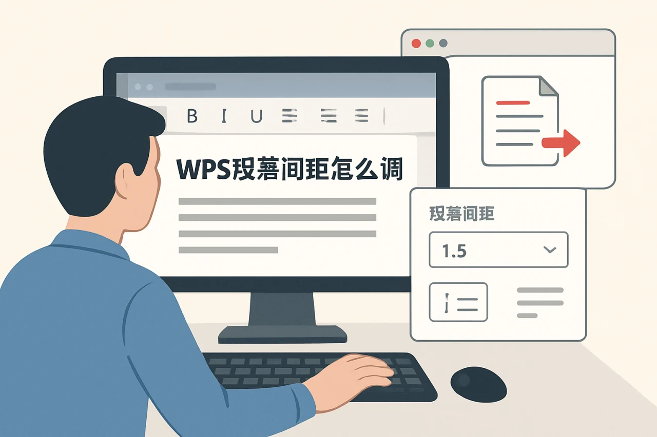 wps段落间距怎么调