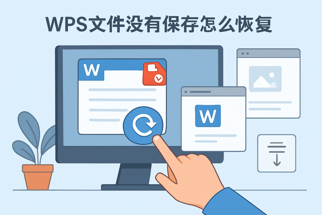 wps文件没有保存怎么恢复