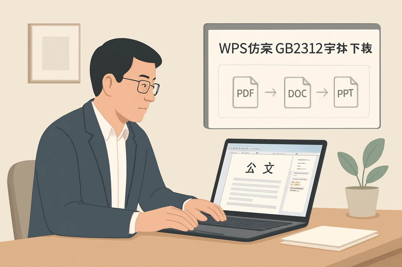wps仿宋gb2312字体下载
