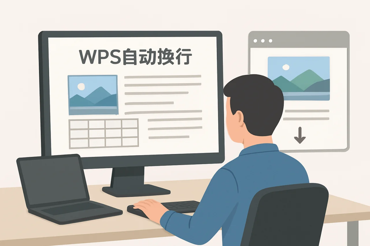 wps自动换行