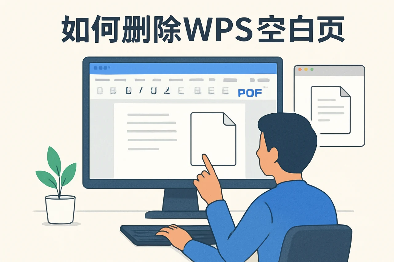如何删除wps空白页
