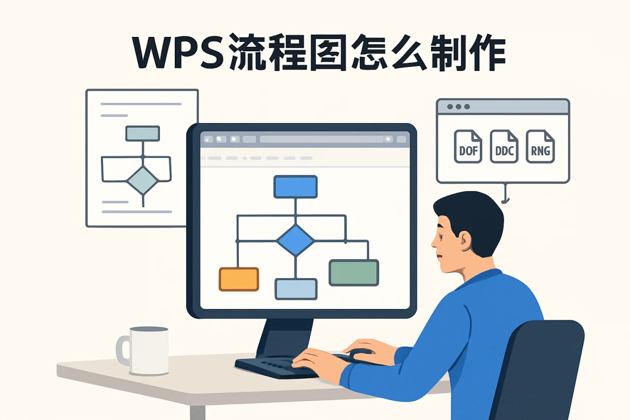 wps流程图怎么制作