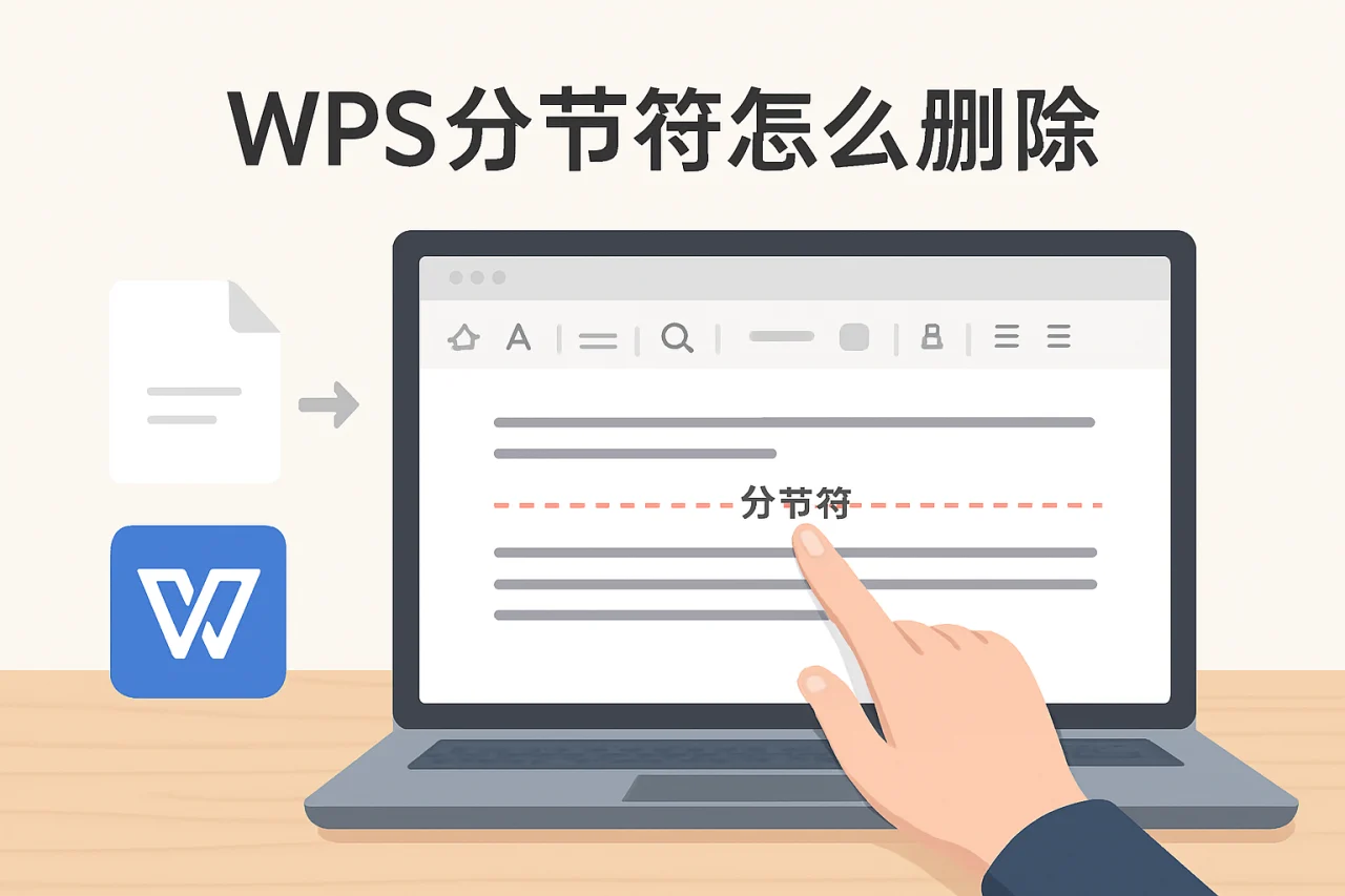 wps分节符怎么删除