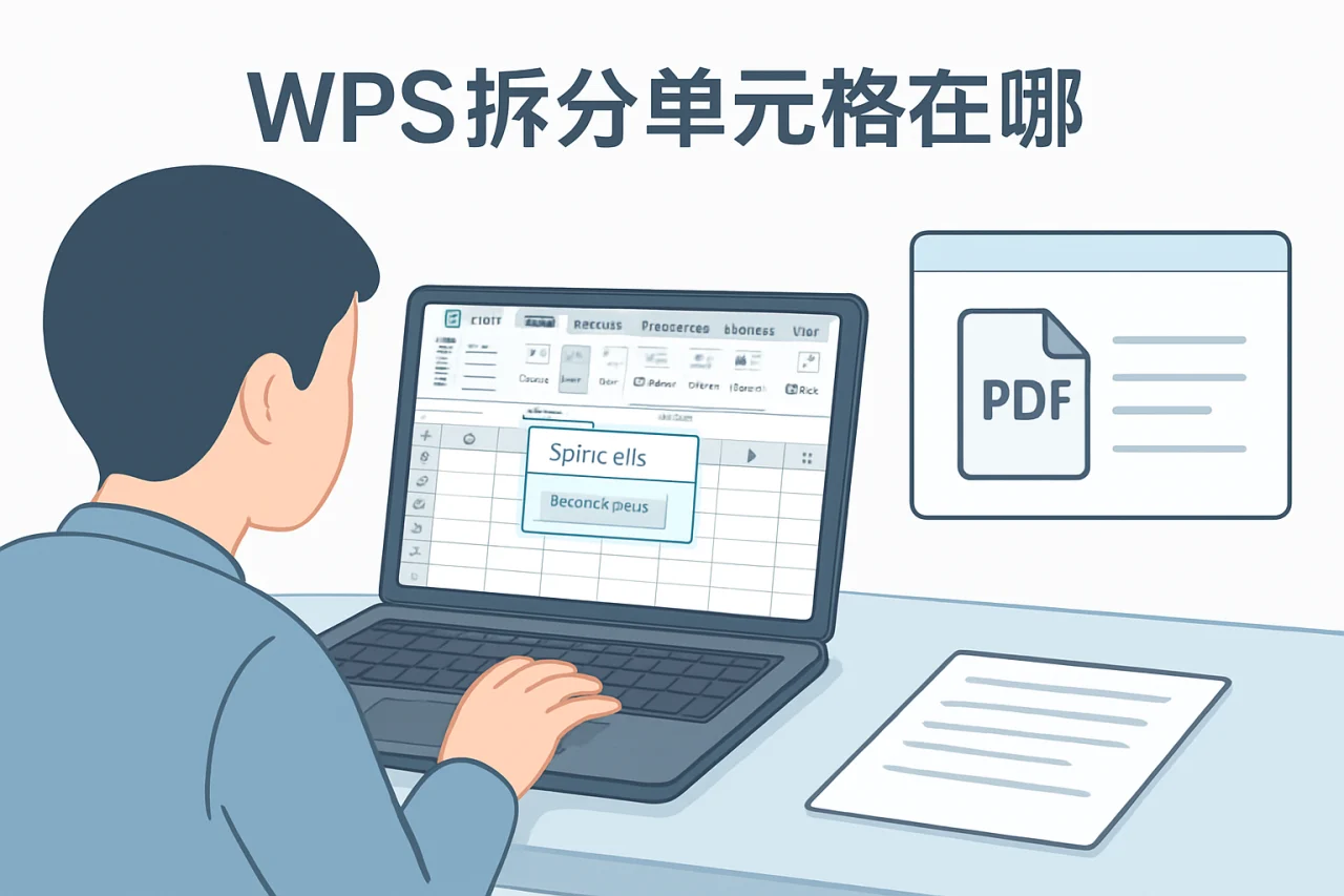 wps拆分单元格在哪