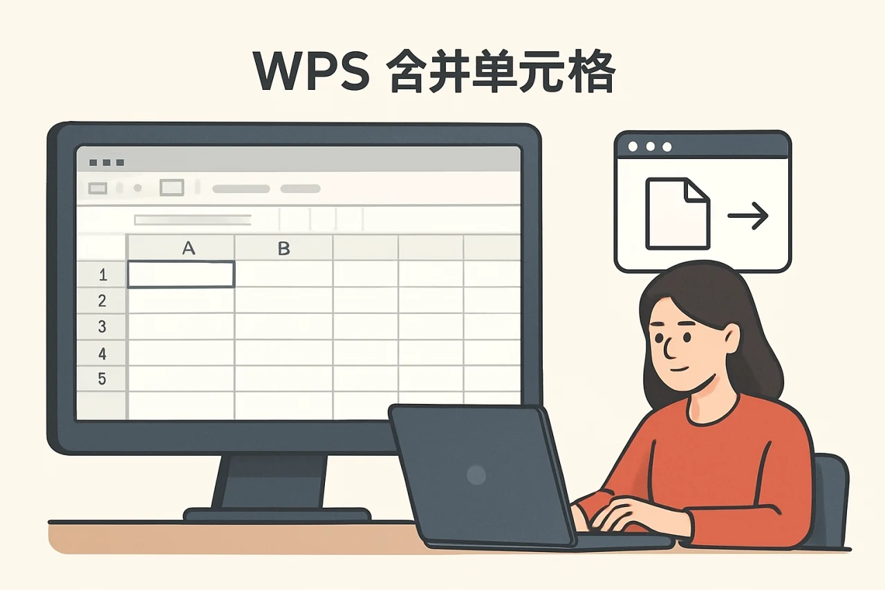 wps合并单元格
