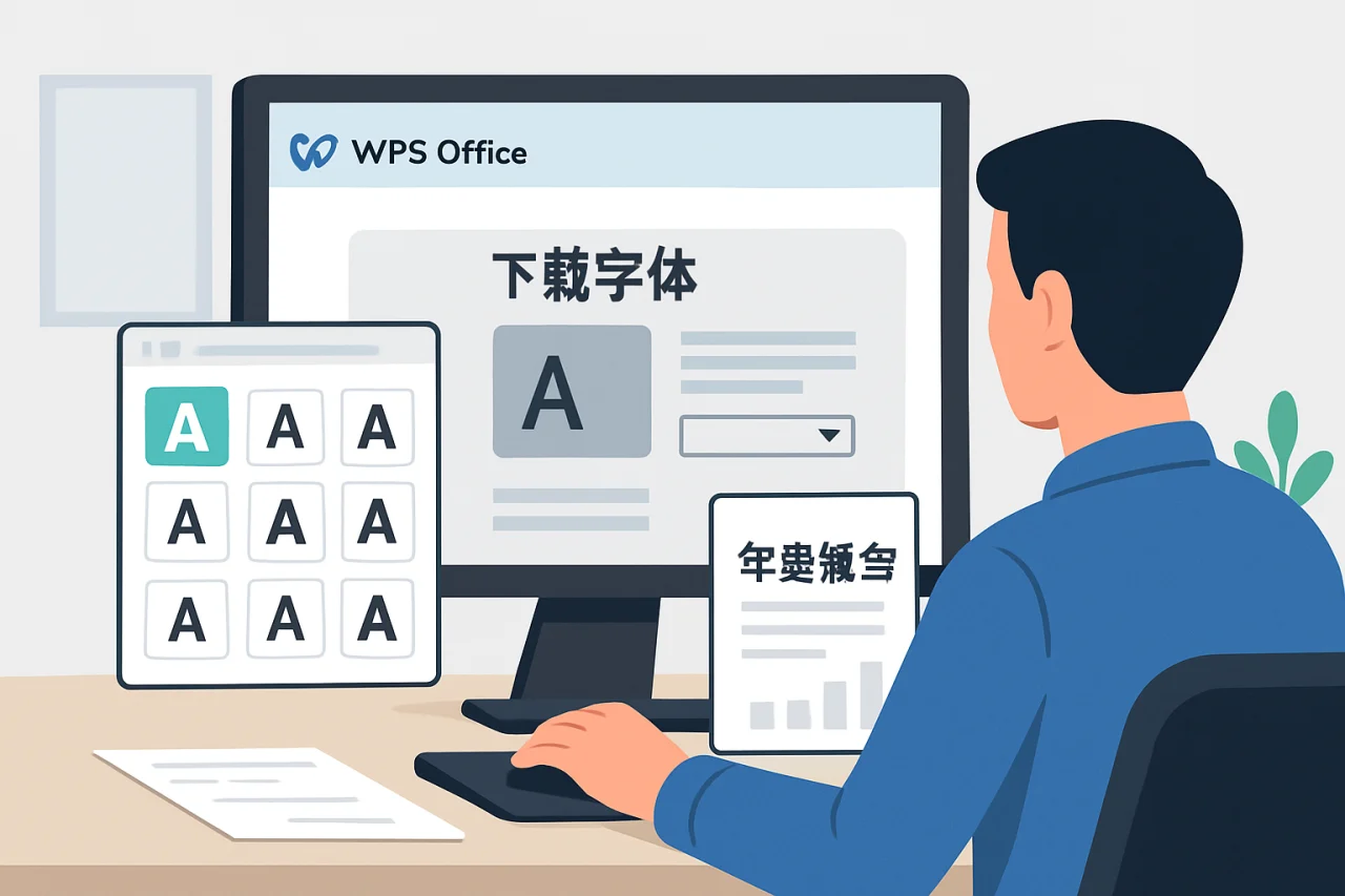 wps下载字体