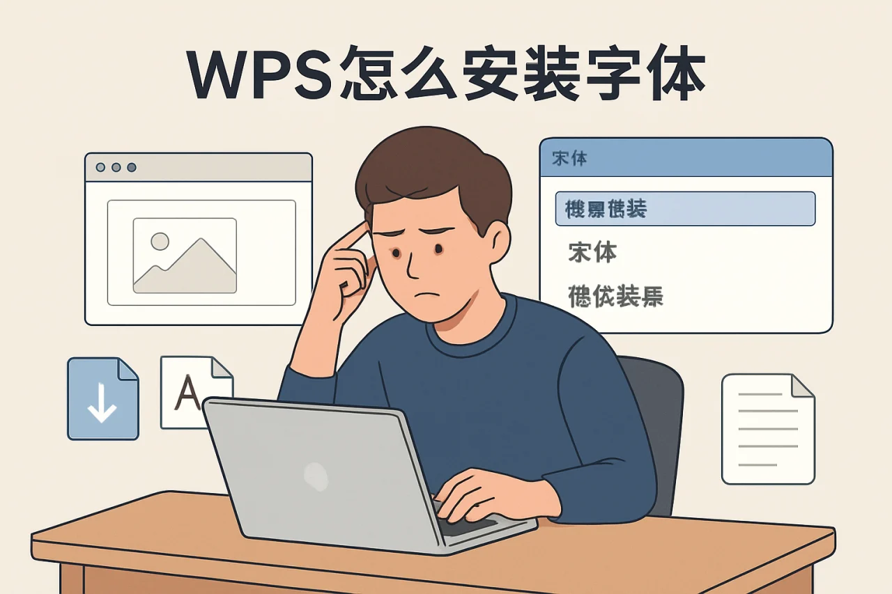 wps怎么安装字体
