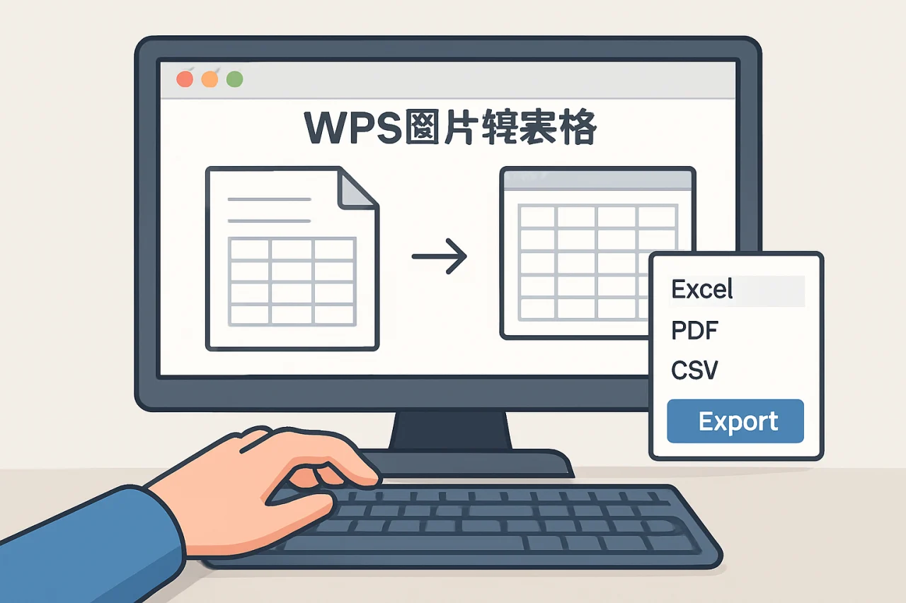 wps图片转表格