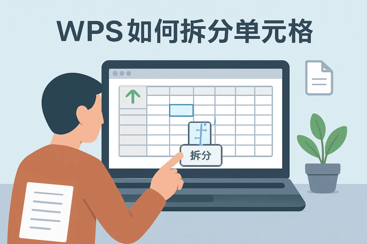 wps如何拆分单元格