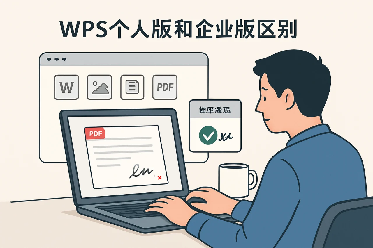 wps个人版和企业版区别