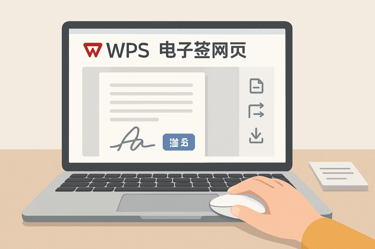 wps电子签网页