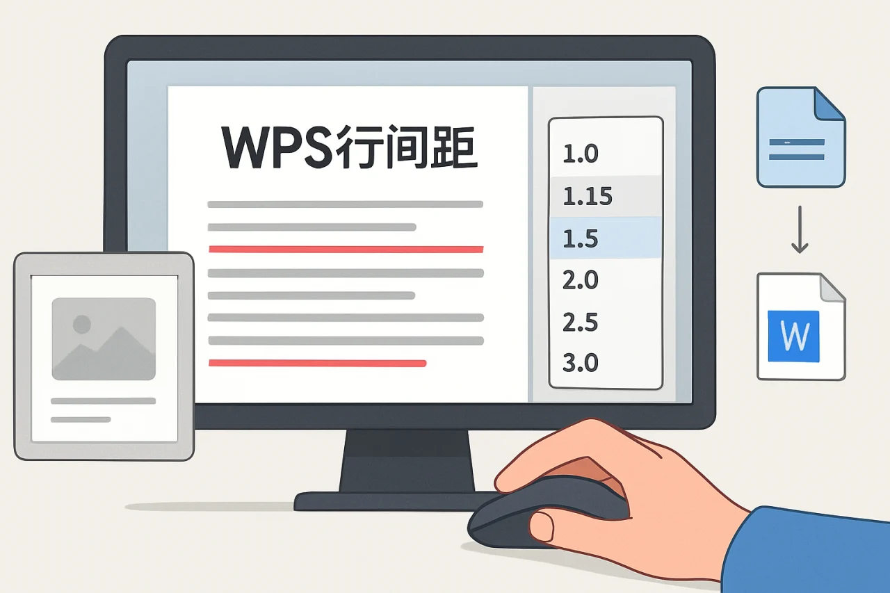wps行间距